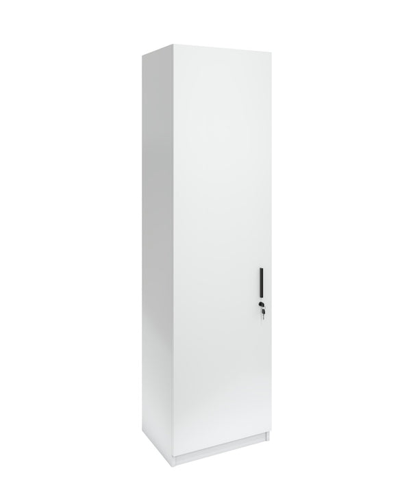 Гардероб Monaco, единичен, 550 х 400 х 2000 mm, ПДЧ 18 mm, бял