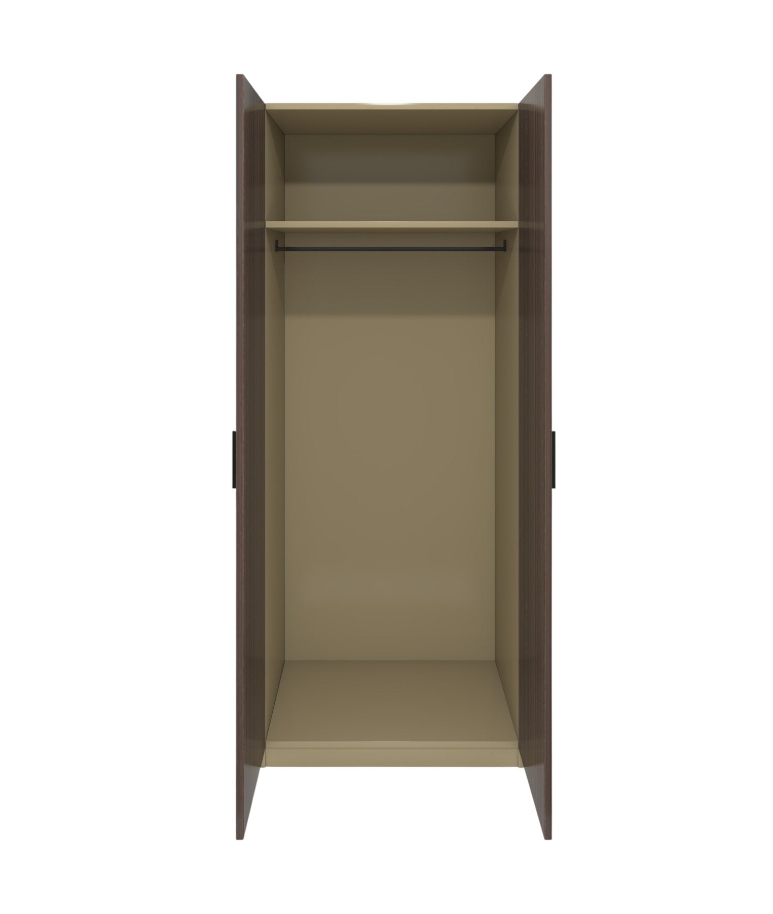 Гардероб Lisabon, двоен, 800 х 550 х 2000 mm, ПДЧ 18 mm, тъмен дъб и сиво
