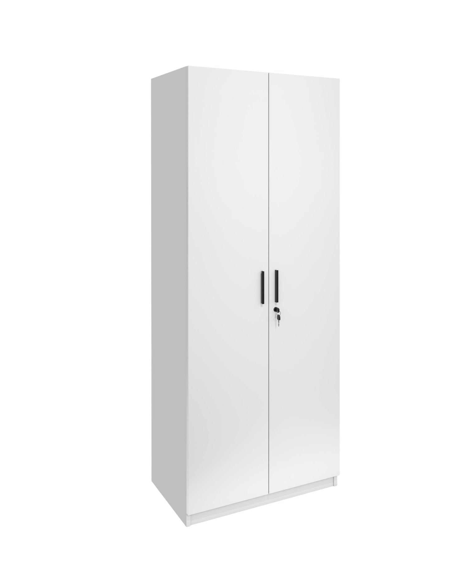 Гардероб Monaco, с рафтове, 800 х 550 х 2000 mm, ПДЧ 18 mm, бял