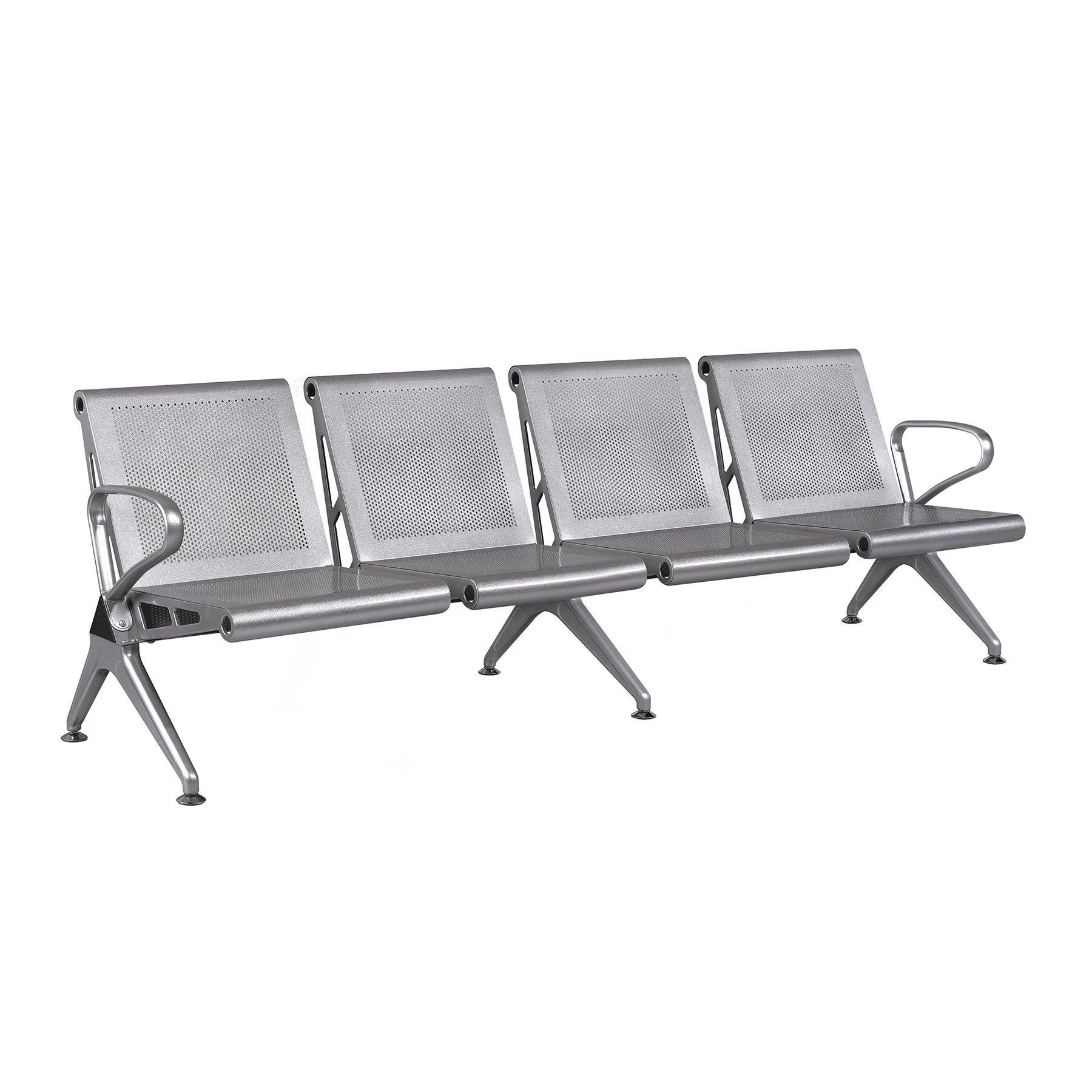 Посетителска пейка Дъблин, с 4 места, метална, 2320 х 640 х 760 mm
