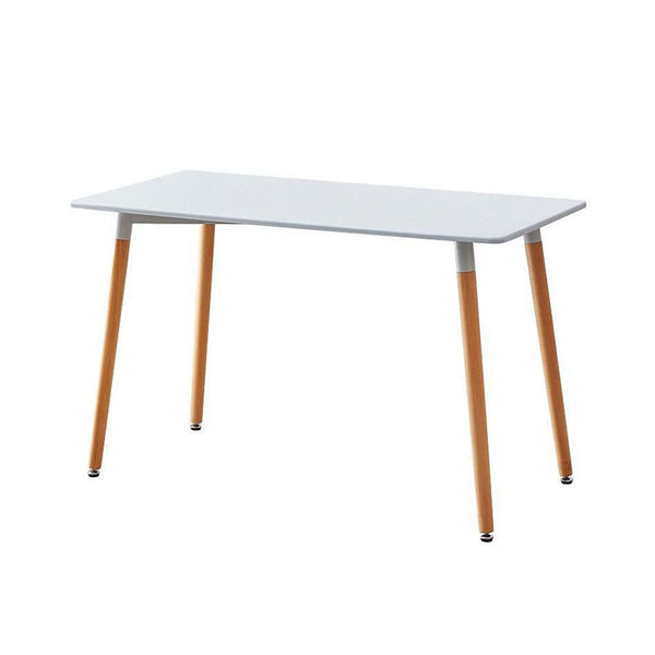 Маса Vassy Wood, MDF, 1400 х 700 х 740 mm, MDF 25 mm, бял плот, метални крака