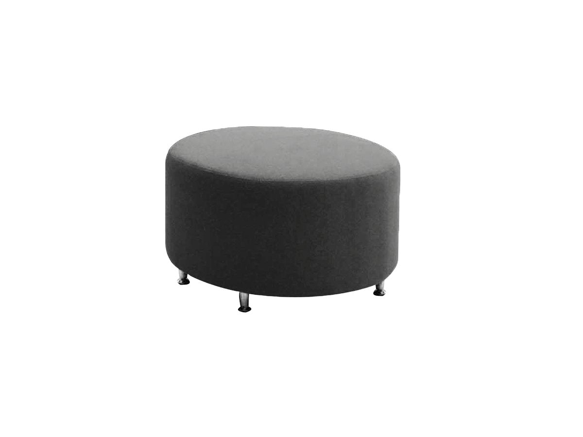 Табуретка Zara, кръгла, дамаска, 700 х 700 х 400 mm, сива