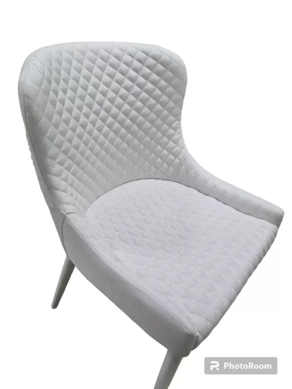 Трапезно кресло Флори бял цвят 3=4