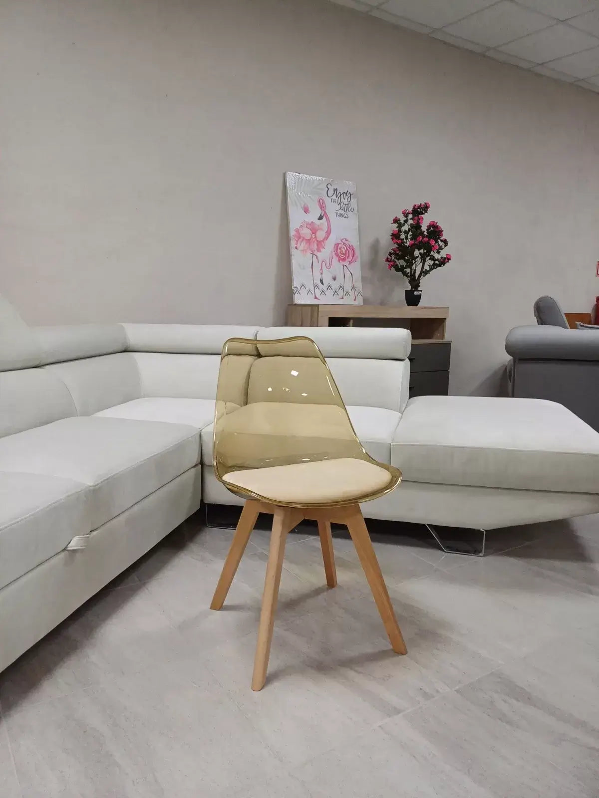 Стол Верона капучино кристал/седалка кадифе