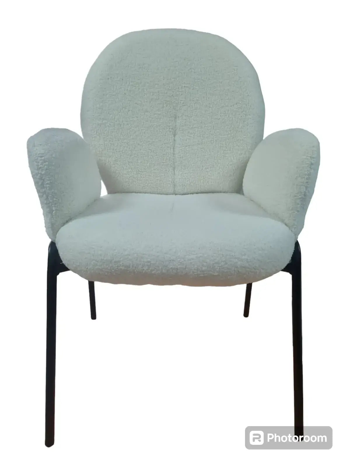 Кресло Паула/букле-бял цвят