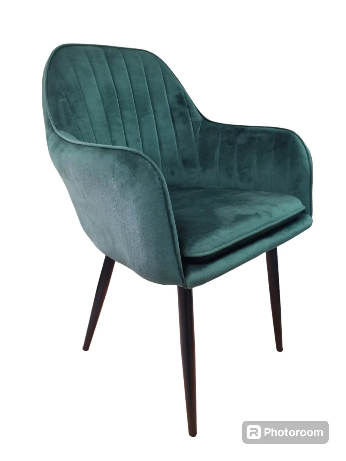 Трапезен стол ВМ313 -зелено кадифе