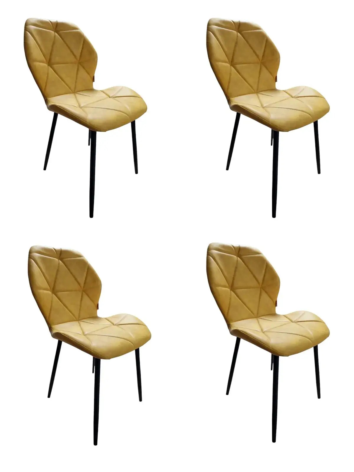 Комплект 4броя стол Мелина старо злато