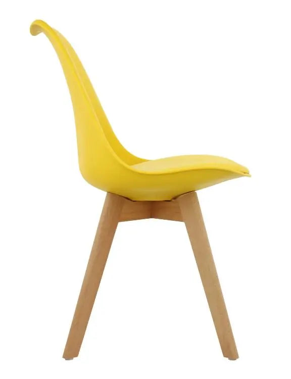 Трапезен стол Верона -жълт цвят