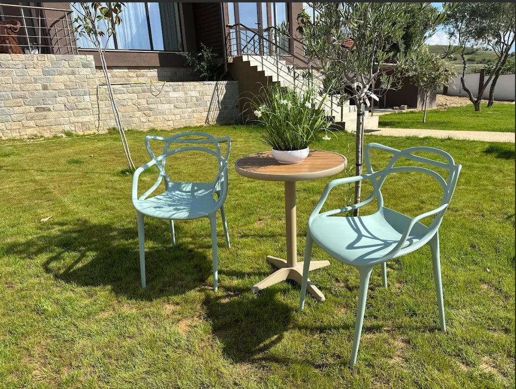 Трапезен стол Виена 15цвята-полипропилен бледо зелен